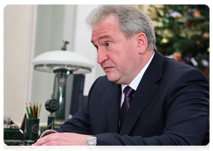 Smolensk Region Governor Sergei Antufyev at a meeting with Prime Minister Vladimir Putin|28 december, 2010|17:34