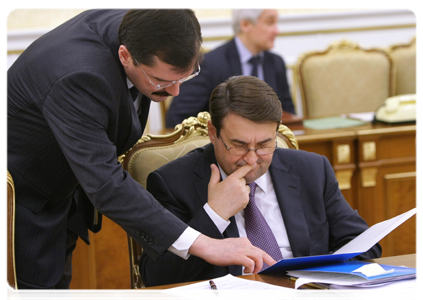 Minister of Transport Igor Levitin at a meeting of the Government Presidium|29 december, 2010|16:42