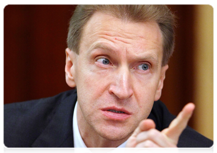 First Deputy Prime Minister Igor Shuvalov at a Government meeting|29 december, 2010|18:27