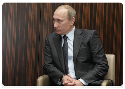 Prime Minister Vladimir Putin meeting with FIFA President Joseph Blatter|3 december, 2010|04:30