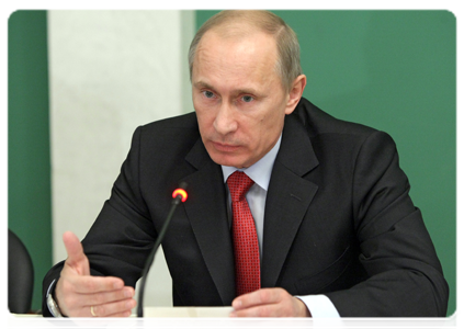 Prime Minister Vladimir Putin meeting with the faculty of the Higher School of Economics|30 december, 2010|17:46