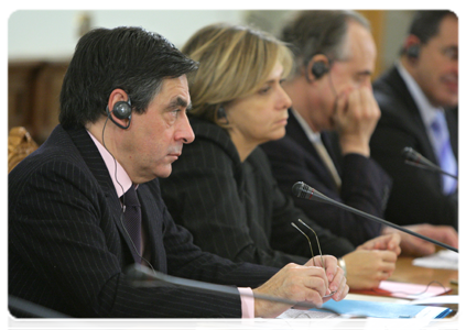 At the 15th meeting of the Russian-French Commission on Bilateral Cooperation chaired by Prime Minister Vladimir Putin and French Prime Minister Francois Fillon|9 december, 2010|17:41