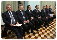 Russian businessmen during the meeting of Prime Minister Vladimir Putin with Venezuelan Energy and Petroleum Minister Rafael Ramirez|1 february, 2010|19:39