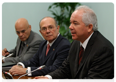 Rafael Dario Ramirez Carreno, Venezuelan Energy and Petroleum Minister during a meeting with Prime Minister Vladimir Putin|1 february, 2010|19:40