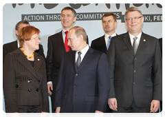 Председатель Правительства Российской Федерации В.В.Путин, находящийся с рабочим визитом в Финлядской Республике, принял участие в Саммите действий по Балтийскому морю-2010|10 февраля, 2010|18:00