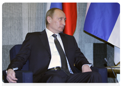 Prime Minister Vladimir Putin meets with Finnish Prime Minister Matti Taneli Vanhanen|10 february, 2010|18:20