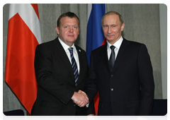 Prime Minister Vladimir Putin with Danish Prime Minister Lars Lokke Rasmussen|10 february, 2010|20:45