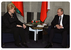 Председатель Правительства Российской Федерации В.В.Путин встретился с Президентом Литовской Республики Д.Грибаускайте|10 февраля, 2010|21:24