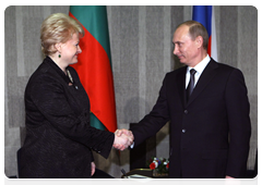 Prime Minister Vladimir Putin meets Lithuanian President Dalia Grybauskaite|10 february, 2010|21:24