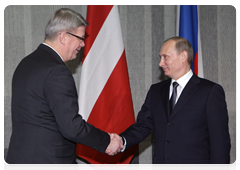 Prime Minister Vladimir Putin meeting with Latvian President Valdis Zatlers|10 february, 2010|21:28