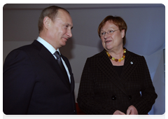 Prime Minister Vladimir Putin meeting with Finnish President Tarja Halonen|10 february, 2010|21:54