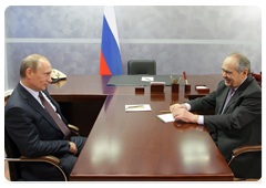 Prime Minister Vladimir Putin during a meeting with President of Tatarstan Mintimer Shaimiev|11 february, 2010|19:57