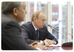 Prime Minister Vladimir Putin at the Sollers automobile plant during his trip to Naberezhnyye Chelny. The Sollers plant produces vehicles for the Italian carmaker Fiat|11 february, 2010|20:49