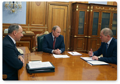Prime Minister Vladimir Putin chairs a conference on fishing vessels built with government guarantees