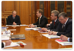 Prime Minister Vladimir Putin chairs a meeting on customs regulation issues
