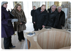 Председатель Правительства Российской Федерации В.В.Путин, находящийся с рабочей поездкой в Санкт-Петербурге, осмотрел павильон «Эрмитаж» в Царском Селе|21 февраля, 2010|18:49