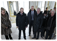 Председатель Правительства Российской Федерации В.В.Путин, находящийся с рабочей поездкой в Санкт-Петербурге, осмотрел павильон «Эрмитаж» в Царском Селе|21 февраля, 2010|18:52