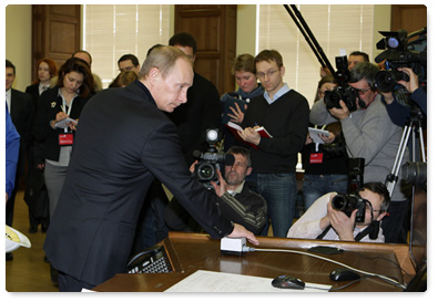 Prime Minister Vladimir Putin, on a working trip to the Siberian Federal District, visits the Sayano-Shushenskaya Hydroelectric Power Plant