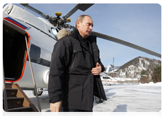 Prime Minister Vladimir Putin visiting the Sayano-Shushenskaya Hydroelectric Power Plant|24 february, 2010|09:46