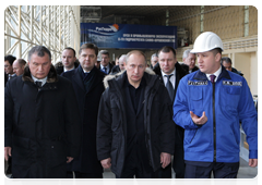 Prime Minister Vladimir Putin visiting the Sayano-Shushenskaya Hydroelectric Power Plant|24 february, 2010|09:46