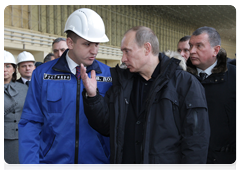 Prime Minister Vladimir Putin visiting the Sayano-Shushenskaya Hydroelectric Power Plant|24 february, 2010|09:46