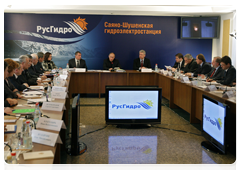 Prime Minister Vladimir Putin chairs a meeting on investment in the power industry|24 february, 2010|10:59