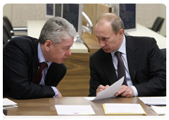 Prime Minister Vladimir Putin and Chief of Staff of the Government Executive Office Sergei Sobyanin at a meeting of the Presidium of the Presidential Council for Priority National Projects and Demographic Policy|26 february, 2010|18:26