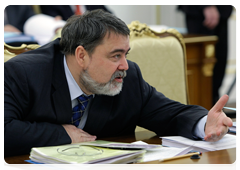 Federal Antimonopoly Service (FAS) head Igor Artemyev before the meeting of the Government Commission on Monitoring Foreign Investment in the Russian Federation|3 february, 2010|17:09