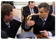 Minister of the Interior Rashid Nurgaliyev before the meeting of the Government Presidium|4 february, 2010|18:03