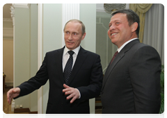 Prime Minister Vladimir Putin and King Abdullah II of Jordan|10 march, 2010|21:18