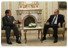 Prime Minister Vladimir Putin and King Abdullah II of Jordan|10 march, 2010|21:20