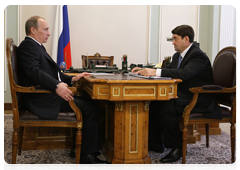 Prime Minister Vladimir Putin meets with Transport Minister Igor Levitin|16 march, 2010|14:56