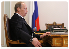 Prime Minister Vladimir Putin meets with Transport Minister Igor Levitin|16 march, 2010|14:56