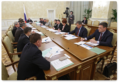 Председатель Правительства Российской Федерации В.В.Путин провел заседание Президиума Правительства