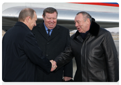 Prime Minister Vladimir Putin arrives in Volgodonsk|18 march, 2010|18:24