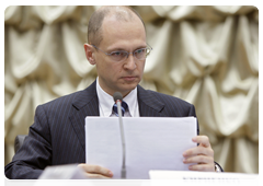 Sergei Kirienko, head of the Federal Nuclear Energy Agency, during a meeting on the nuclear power industry|18 march, 2010|19:10