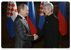 Prime Minister Vladimir Putin holding talks with Croatian Prime Minister Jadranka Kosor|2 march, 2010|15:03