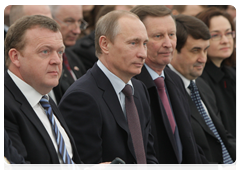 Prime Minister Vladimir Putin gave a speech at the inauguration of the Maersk Line’s Ecubex container service between South America and Russia|22 march, 2010|15:41