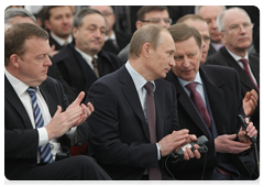 Prime Minister Vladimir Putin gave a speech at the inauguration of the Maersk Line’s Ecubex container service between South America and Russia|22 march, 2010|15:41