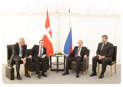 Председатель Правительства Российской Федерации В.В.Путин провел рабочую встречу с Премьер-министром Дании Л.Лёкке Расмуссеном|22 марта, 2010|17:20