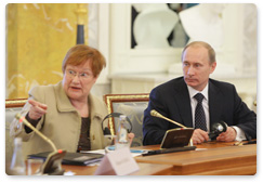 Председатель Правительства Российской Федерации В.В.Путин встретился с представителями деловых кругов Финляндии