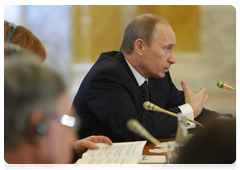 Председатель Правительства Российской Федерации В.В.Путин на встрече с представителями деловых кругов Финляндии|22 марта, 2010|19:27