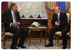 Prime Minister Vladimir Putin holds talks with Qatari Prime Minister and Minister of Foreign Affairs Hamad bin Jassim Al Thani|24 march, 2010|16:54