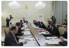 Prime Minister Vladimir Putin chairs meeting of the Government Presidium