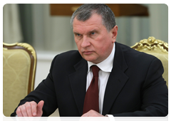 Deputy Prime Minister Igor Sechin during a meeting of the Government Presidium|24 march, 2010|21:52