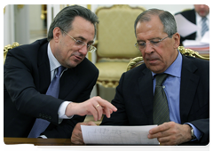 Minister of Sport, Tourism and Youth Policy Vitaly Mutko and Ministry of Foreign Affairs of the Russian Federation Sergei Lavrov at a meeting of the Government Presidium|24 march, 2010|21:53