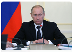 Prime Minister Vladimir Putin at a meeting of the Government Presidium|31 march, 2010|16:00