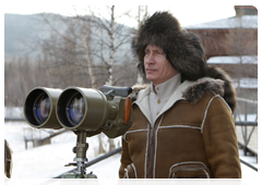 During his working trip to the Republic of Khakassiya on February 25, Prime Minister Vladimir Putin visited the foothills of Karatash, near the town of Abakan|6 march, 2010|09:25