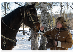 During his working trip to the Republic of Khakassiya on February 25, Prime Minister Vladimir Putin visited the foothills of Karatash, near the town of Abakan|6 march, 2010|09:57