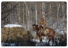 During his working trip to the Republic of Khakassiya on February 25, Prime Minister Vladimir Putin visited the foothills of Karatash, near the town of Abakan|6 march, 2010|10:17